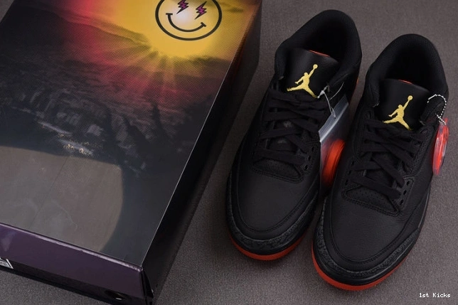 1st Kicks Shoes fn0344- 1521 AllSeason 3 x air j balvin jordan black 1112